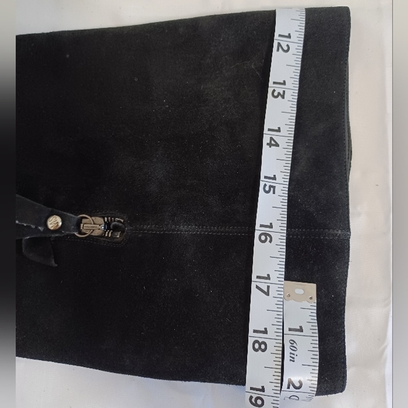 Stuart Weitzman Tall black suede boots size 9M MADE IN SPAIN - Picture 10 of 15